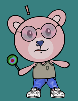 Best Polygon NFT Collection on Opensea - Jolly Teddy Party #1878