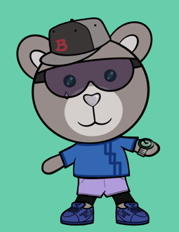 Best Polygon NFT Collection on Opensea - Jolly Teddy Party #1881