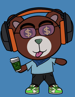 Best Polygon NFT Collection on Opensea - Jolly Teddy Party #1885