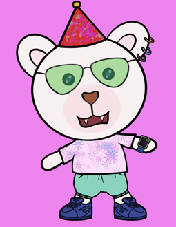 Best Polygon NFT Collection on Opensea - Jolly Teddy Party #1890