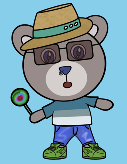Best Polygon NFT Collection on Opensea - Jolly Teddy Party #1891