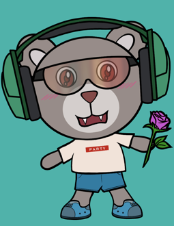 Best Polygon NFT Collection on Opensea - Jolly Teddy Party #1899