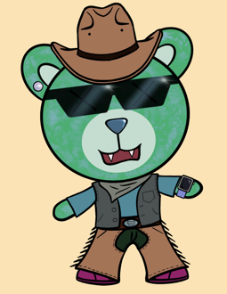 Best Polygon NFT Collection on Opensea - Jolly Teddy Party #2044