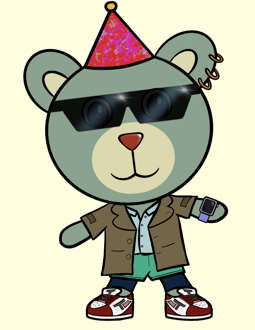 Best Polygon NFT Collection on Opensea - Jolly Teddy Party #2049