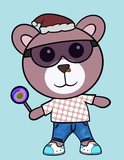 Best Polygon NFT Collection on Opensea - Jolly Teddy Party #2148