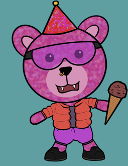 Best Polygon NFT Collection on Opensea - Jolly Teddy Party #215