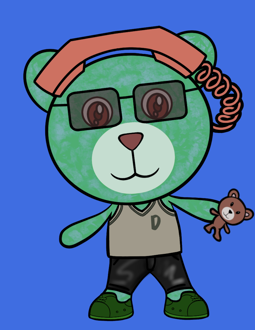 Best Polygon NFT Collection on Opensea - Jolly Teddy Party #2162