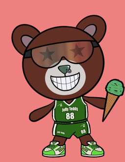 Best Polygon NFT Collection on Opensea - Jolly Teddy Party #2173