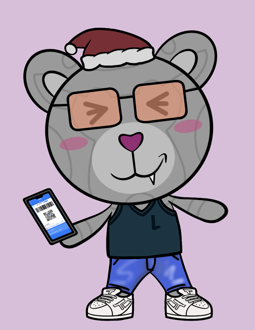 Best Polygon NFT Collection on Opensea - Jolly Teddy Party #2185
