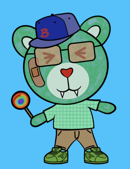 Best Polygon NFT Collection on Opensea - Jolly Teddy Party #2205