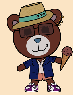Best Polygon NFT Collection on Opensea - Jolly Teddy Party #2206