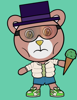 Best Polygon NFT Collection on Opensea - Jolly Teddy Party #2214