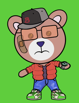 Best Polygon NFT Collection on Opensea - Jolly Teddy Party #2224