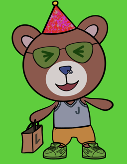 Best Polygon NFT Collection on Opensea - Jolly Teddy Party #2229