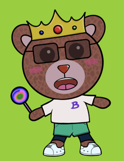 Best Polygon NFT Collection on Opensea - Jolly Teddy Party #2242