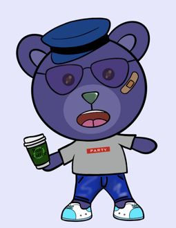 Best Polygon NFT Collection on Opensea - Jolly Teddy Party #2266