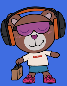 Best Polygon NFT Collection on Opensea - Jolly Teddy Party #2267