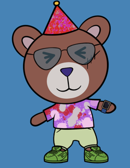 Best Polygon NFT Collection on Opensea - Jolly Teddy Party #2290