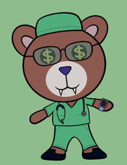 Best Polygon NFT Collection on Opensea - Jolly Teddy Party #2295