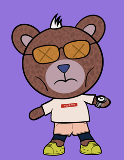 Best Polygon NFT Collection on Opensea - Jolly Teddy Party #2322