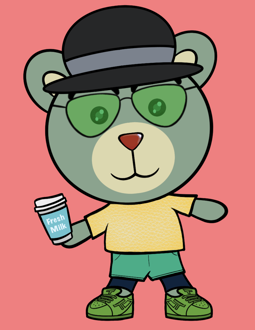 Best Polygon NFT Collection on Opensea - Jolly Teddy Party #2327