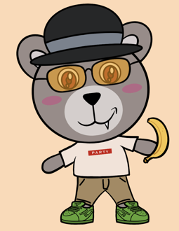Best Polygon NFT Collection on Opensea - Jolly Teddy Party #2352