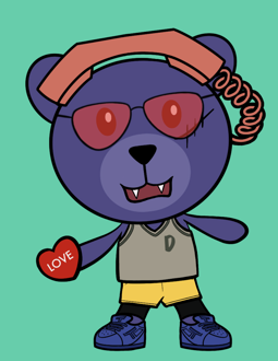 Best Polygon NFT Collection on Opensea - Jolly Teddy Party #236