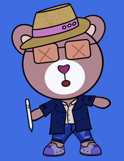 Best Polygon NFT Collection on Opensea - Jolly Teddy Party #2389