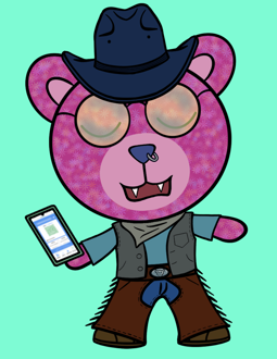 Best Polygon NFT Collection on Opensea - Jolly Teddy Party #2395