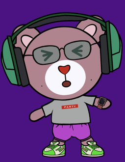 Best Polygon NFT Collection on Opensea - Jolly Teddy Party #24