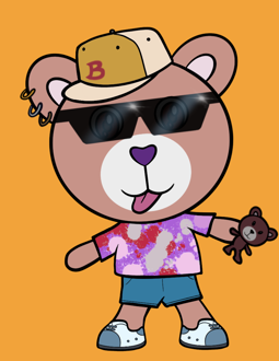 Best Polygon NFT Collection on Opensea - Jolly Teddy Party #2401