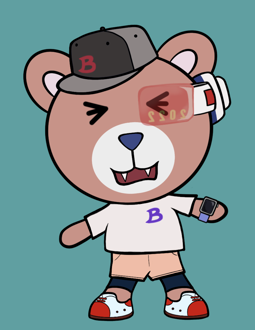 Best Polygon NFT Collection on Opensea - Jolly Teddy Party #2409