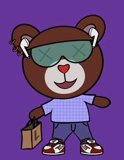 Best Polygon NFT Collection on Opensea - Jolly Teddy Party #244