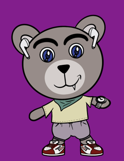 Best Polygon NFT Collection on Opensea - Jolly Teddy Party #2443