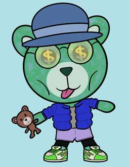 Best Polygon NFT Collection on Opensea - Jolly Teddy Party #2446