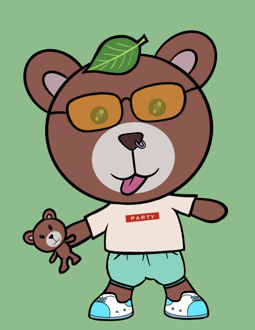 Best Polygon NFT Collection on Opensea - Jolly Teddy Party #2450