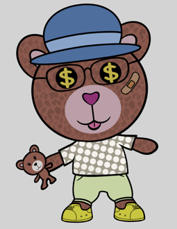 Best Polygon NFT Collection on Opensea - Jolly Teddy Party #2454