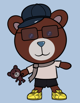 Best Polygon NFT Collection on Opensea - Jolly Teddy Party #2495