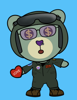 Best Polygon NFT Collection on Opensea - Jolly Teddy Party #2505
