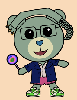 Best Polygon NFT Collection on Opensea - Jolly Teddy Party #2509