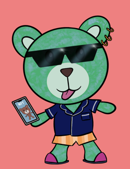 Best Polygon NFT Collection on Opensea - Jolly Teddy Party #2520