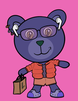 Best Polygon NFT Collection on Opensea - Jolly Teddy Party #2542