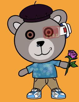 Best Polygon NFT Collection on Opensea - Jolly Teddy Party #2544