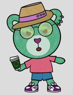 Best Polygon NFT Collection on Opensea - Jolly Teddy Party #2550
