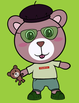Best Polygon NFT Collection on Opensea - Jolly Teddy Party #2607