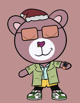 Best Polygon NFT Collection on Opensea - Jolly Teddy Party #2626