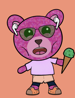 Best Polygon NFT Collection on Opensea - Jolly Teddy Party #2656