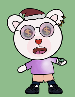 Best Polygon NFT Collection on Opensea - Jolly Teddy Party #2660