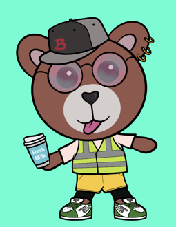 Best Polygon NFT Collection on Opensea - Jolly Teddy Party #2663