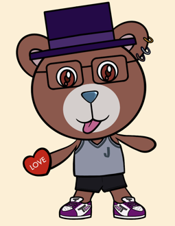 Best Polygon NFT Collection on Opensea - Jolly Teddy Party #2680